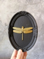 Барельеф на стену из гипса Стрекоза