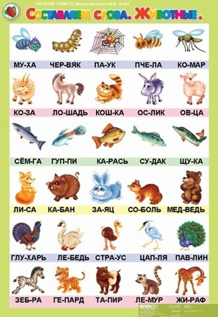 Комплект таблиц Обучение грамоте 5-6 лет "Маленький грамотей" (8 таблиц+16 карт.)