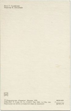 Открытка (почтовое вложение) "С праздником!" фото Г. Гусейнзаде