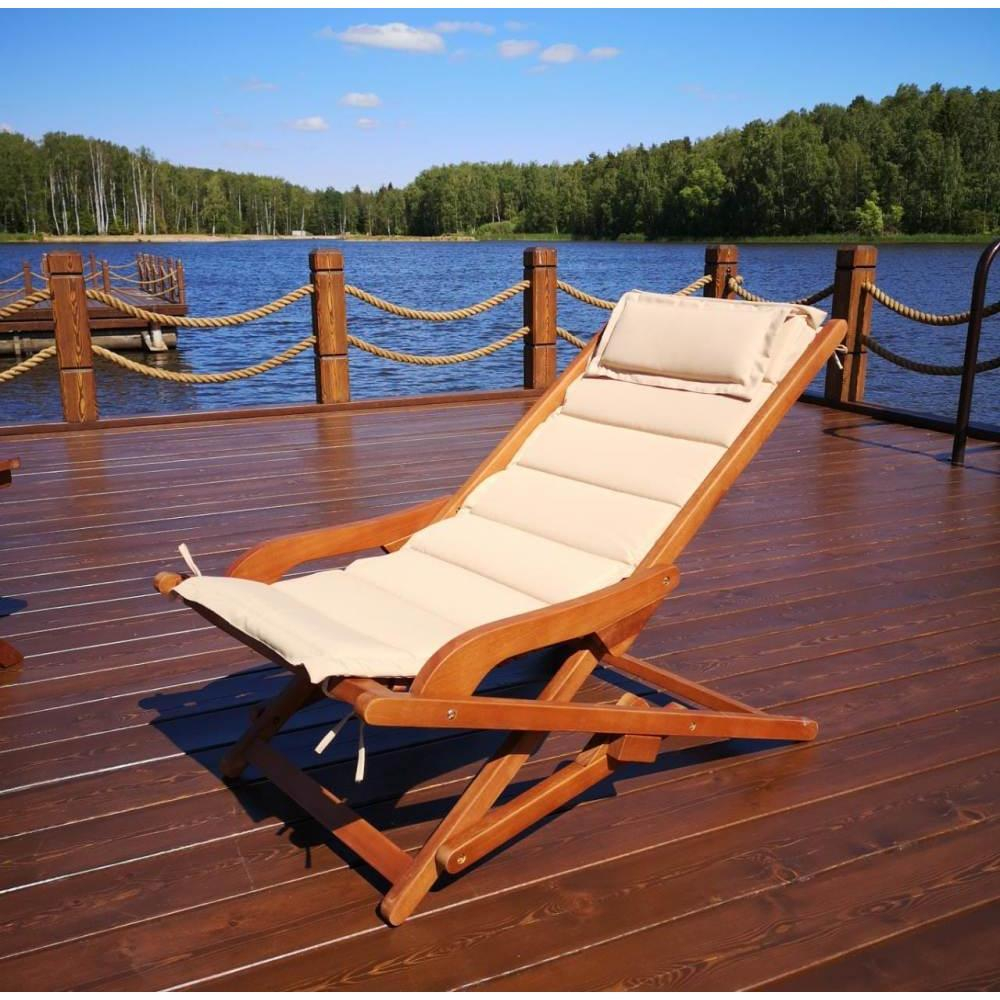 Складное кресло-шезлонг Afina AFM-709A Beige