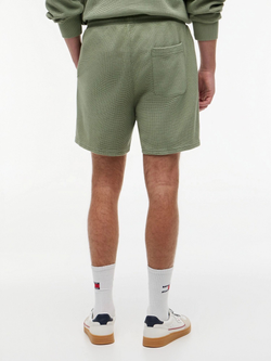 Шорты Tommy Jeans Waffled Beach Garment Dyed Spring Olive