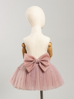 Юбка с бусинками, Темная пудра