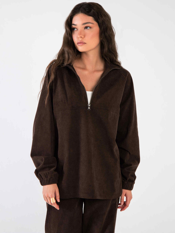 Анорак вельвет коричневый