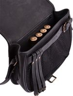 Ягдташ малый (черный, кожа)