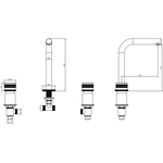 Смеситель для раковины Boheme PRESTIGE 152-B-PR , BLACK