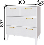 Спальня Толедо Комод малый ТК-21