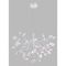 Подвесная светодиодная люстра Crystal Lux Evita SP63 White/Transparent