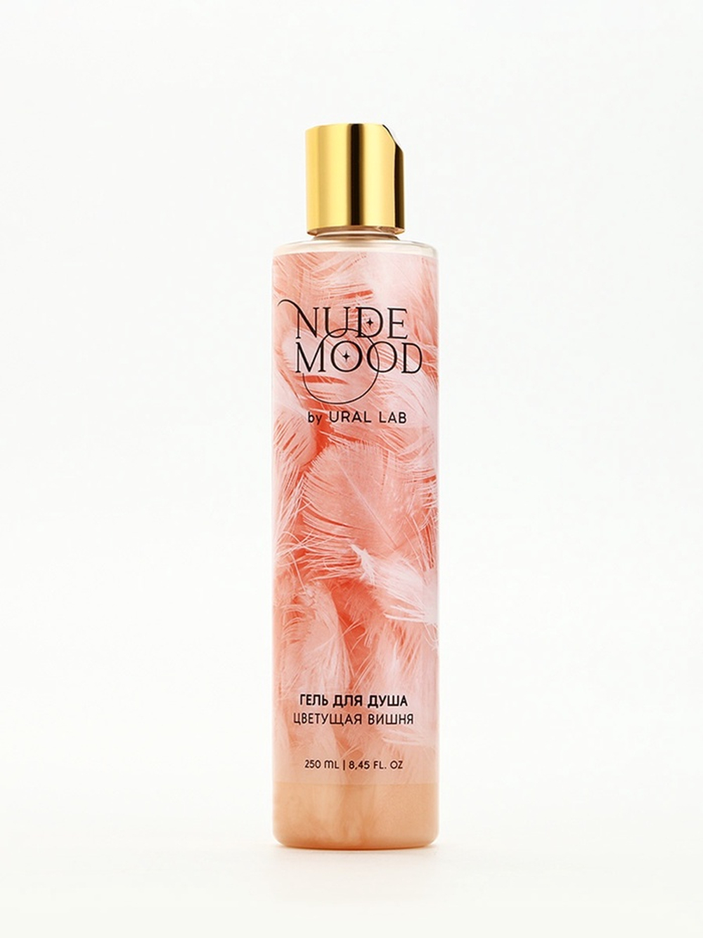 Подарочный набор NUDE MOOD, гель для душа 250 мл, аромат вишни и соль для ванны с лепестками розы 150 г, URAL LAB
