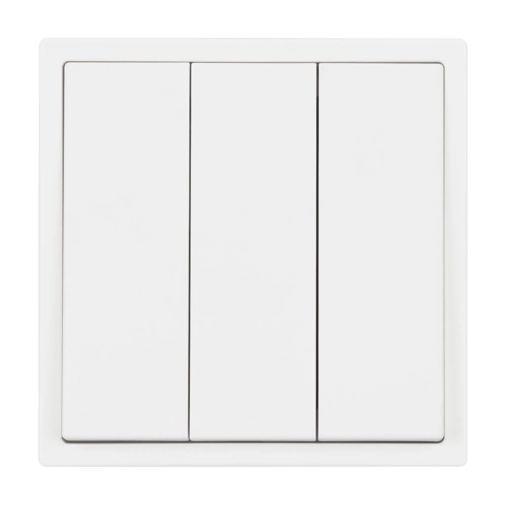 Механизм выключателя трехклавишный непроходной SWT-NOBE-MK03-SFPL-WH (230V, 10A) (Arlight, Белый кварц) 061801