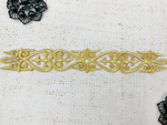 Термоаппликация орнамент, р. 18,5х3 см, золото