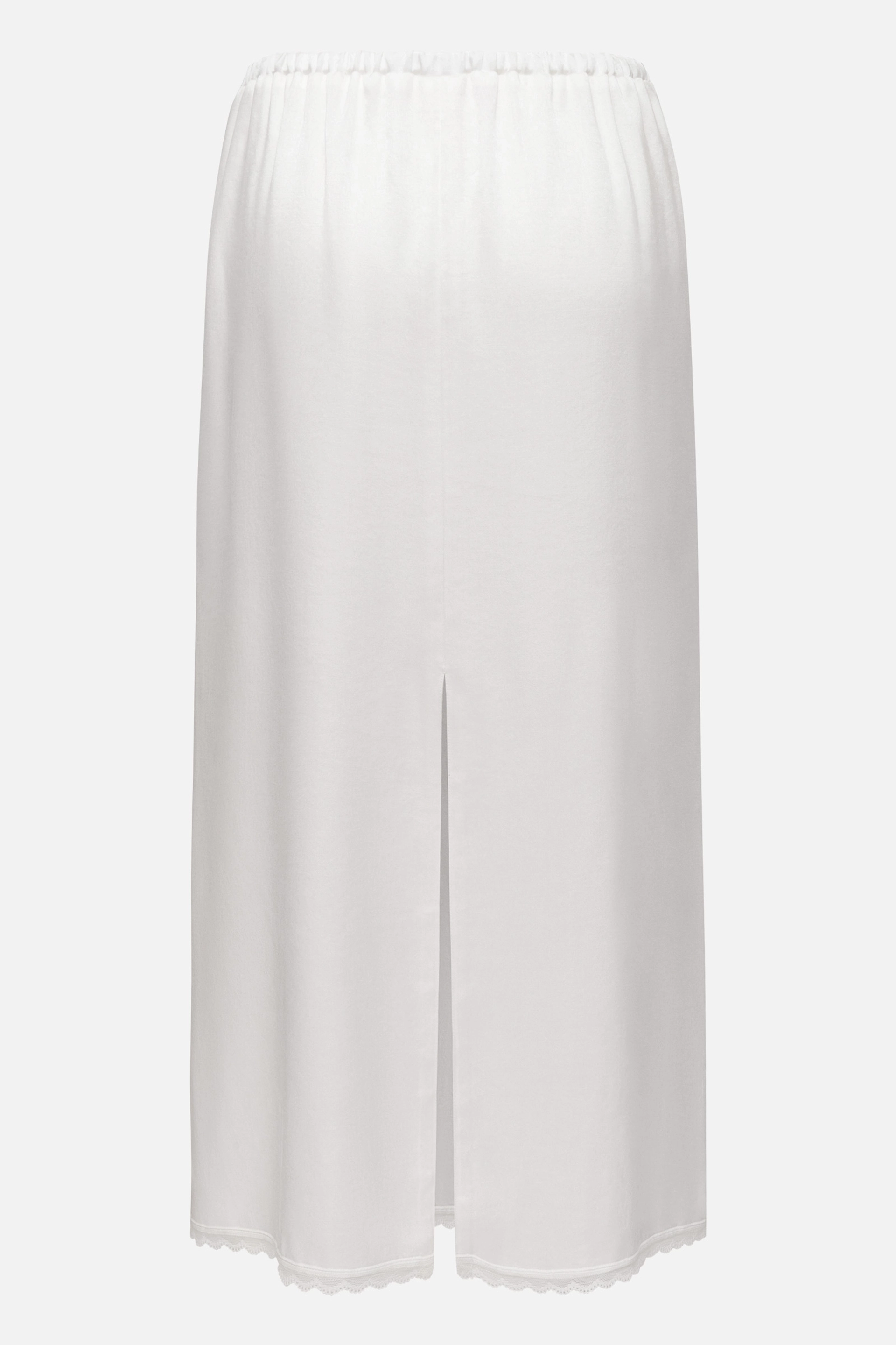 Юбка из купры с кружевной окантовкой