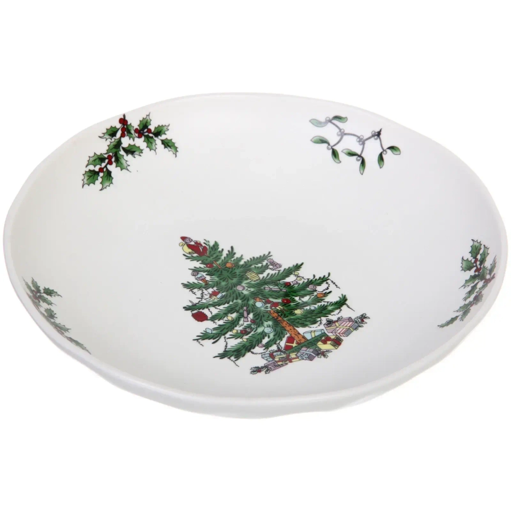 Тарелка керамическая «Ёлочка» 20,5*4,5см глубокая