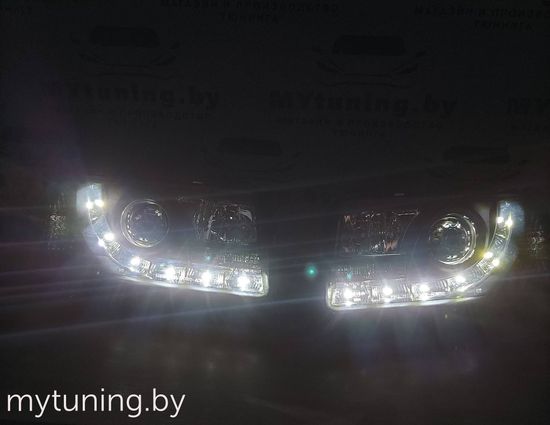Передние фары DAYLIGHT BLACK для Audi 80 B4