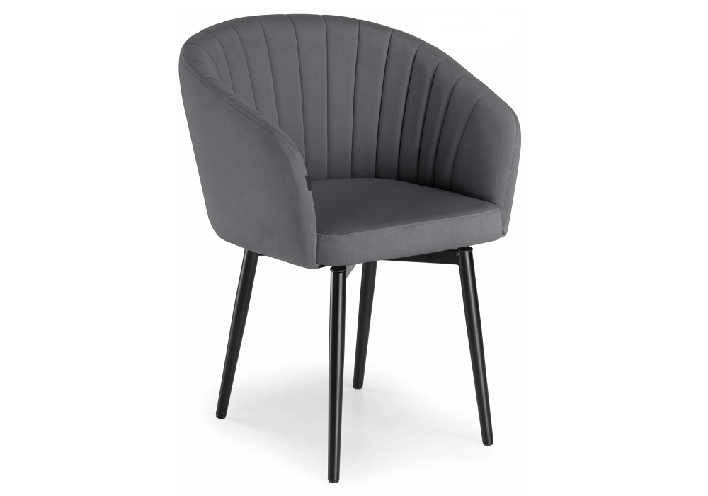 Стул на металлокаркасе Моншау крутящийся velutto 32 / черный