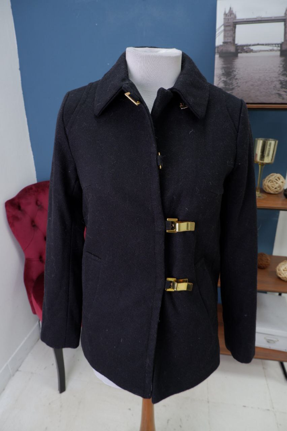 Пальто H&M темное 40 размер