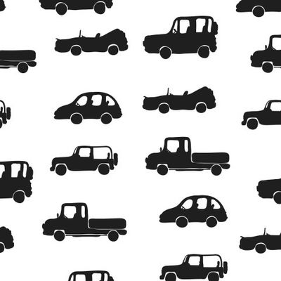 Силуэты машин.