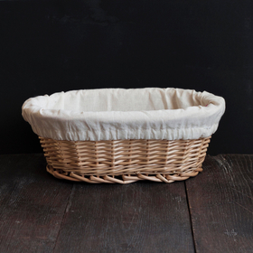 Овальная корзина из лозы ивы 1000 гр (32х16х10 см)