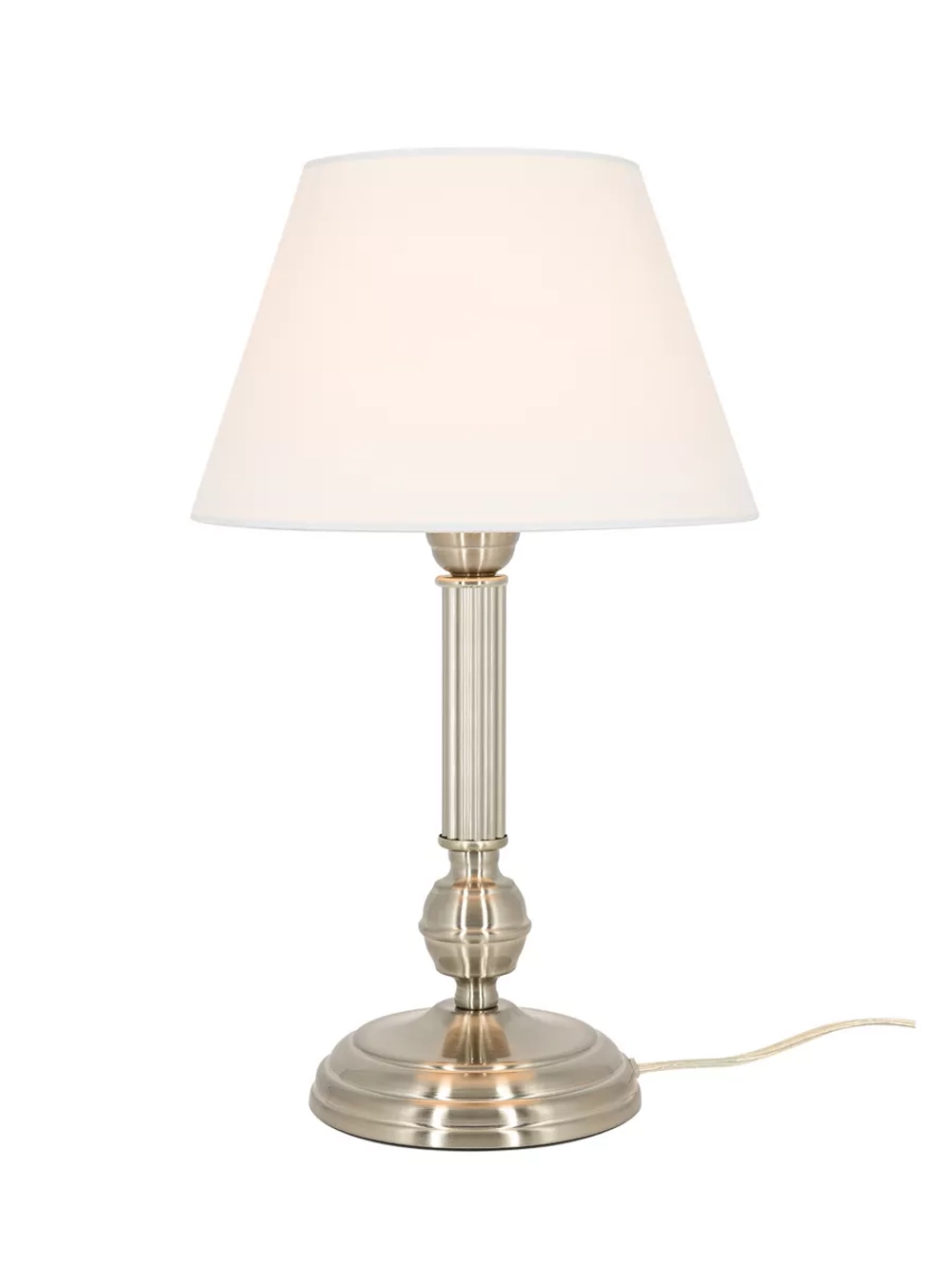 Торшер настольный с абажуром из ткани