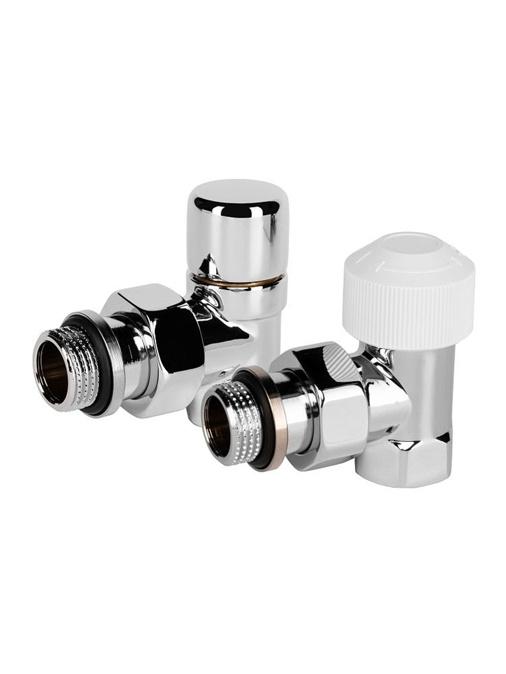 Набор термостатический для радиатора угловой 1/2" Royal Thermo Design М30х1.5 Хром RTE 07.0016