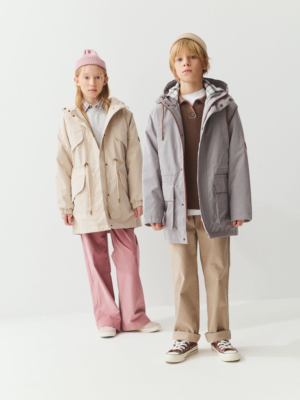 Парка демисезонная "Беж" 7+