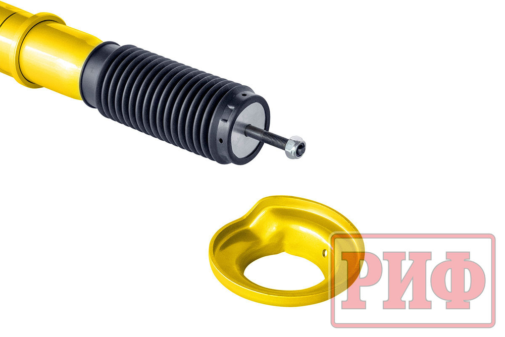 Амортизатор усиленный передний Mitsubishi L200 2005+, Pajero Sport II, III 2009+ лифт 0-40 мм РИФ