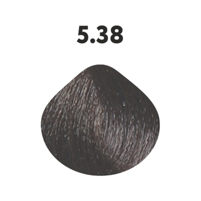 5.38 крем-краска KAARAL Baco Color Collection золотисто-коричневый светлый каштан - 100 мл.