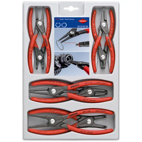 Набор щипцов для стопорных колец Knipex 00 20 04 SB