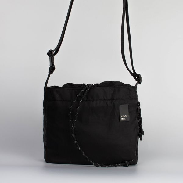 Сумка Сборка-мини черный рипстоп тонкий нейлон - фото 6