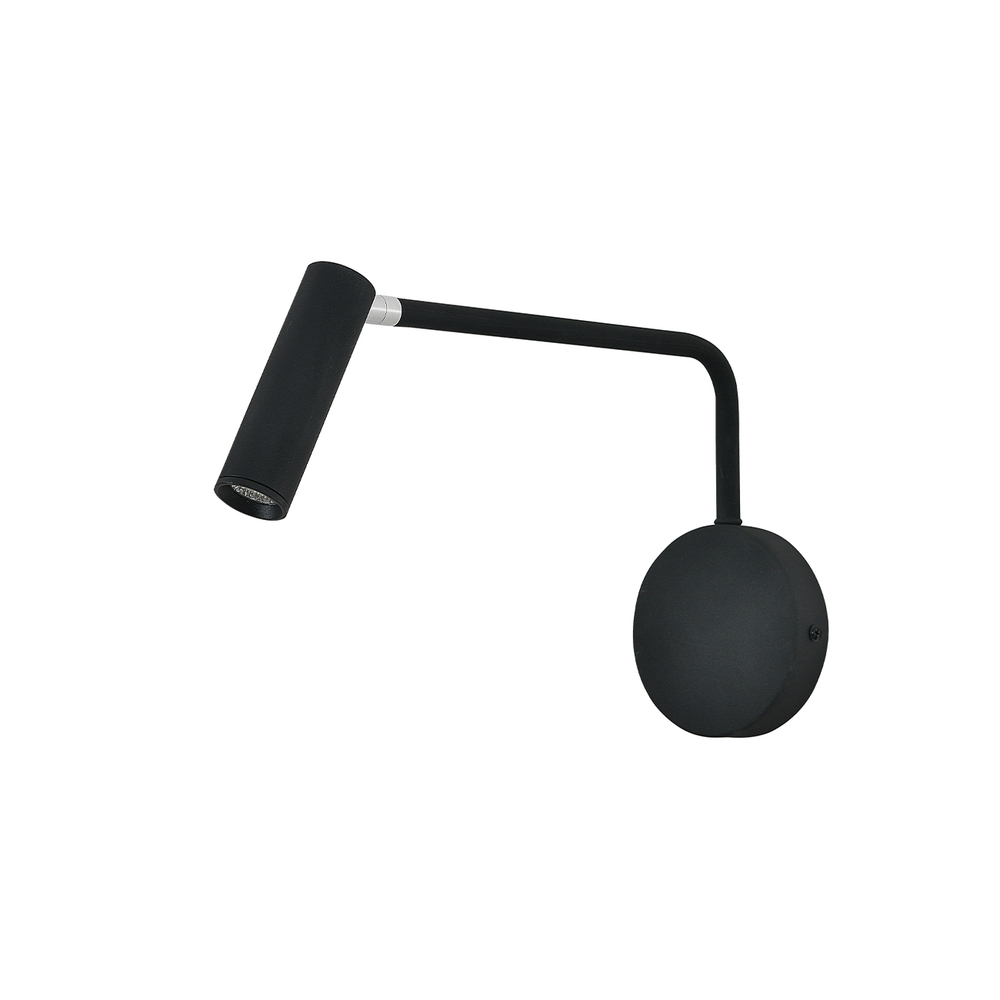 Настенный светодиодный светильник 4Вт, 200лм, 3000K, Ra>80, металл, черный