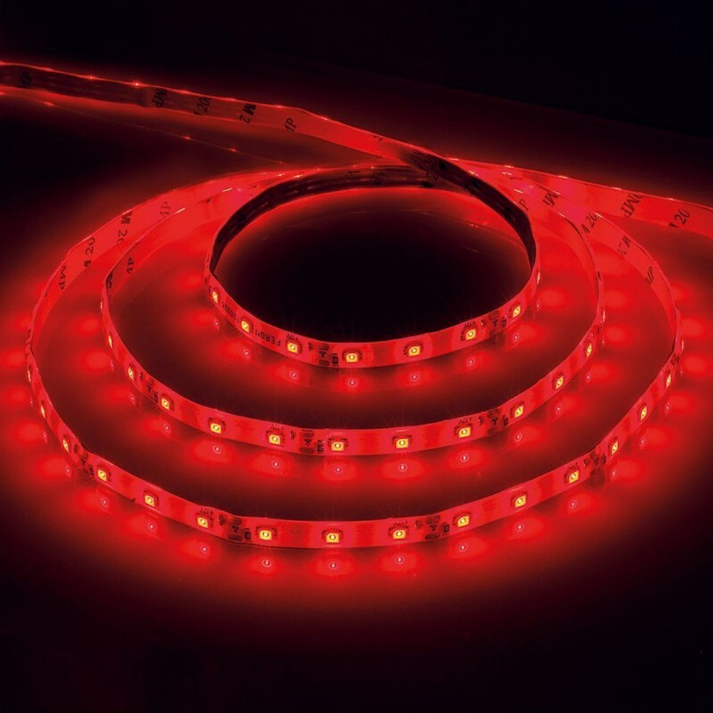 Лента светодиодная. 60SMD 2835 /m 4.8W/m 12V 5m красный . LS603  FERON