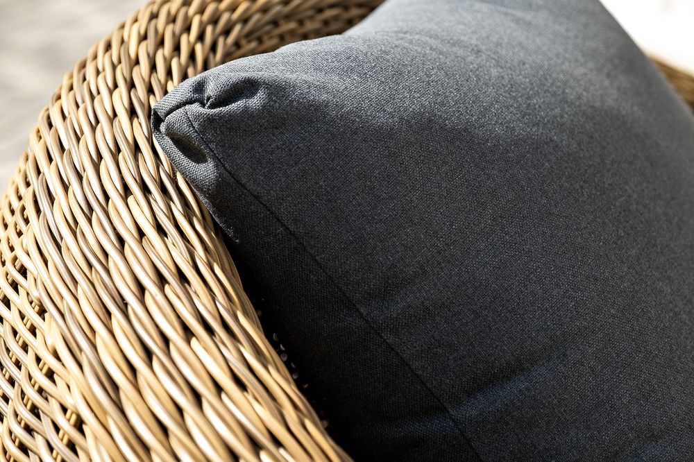 "Барселона" лаунж-зона из искусственного ротанга, цвет соломенный