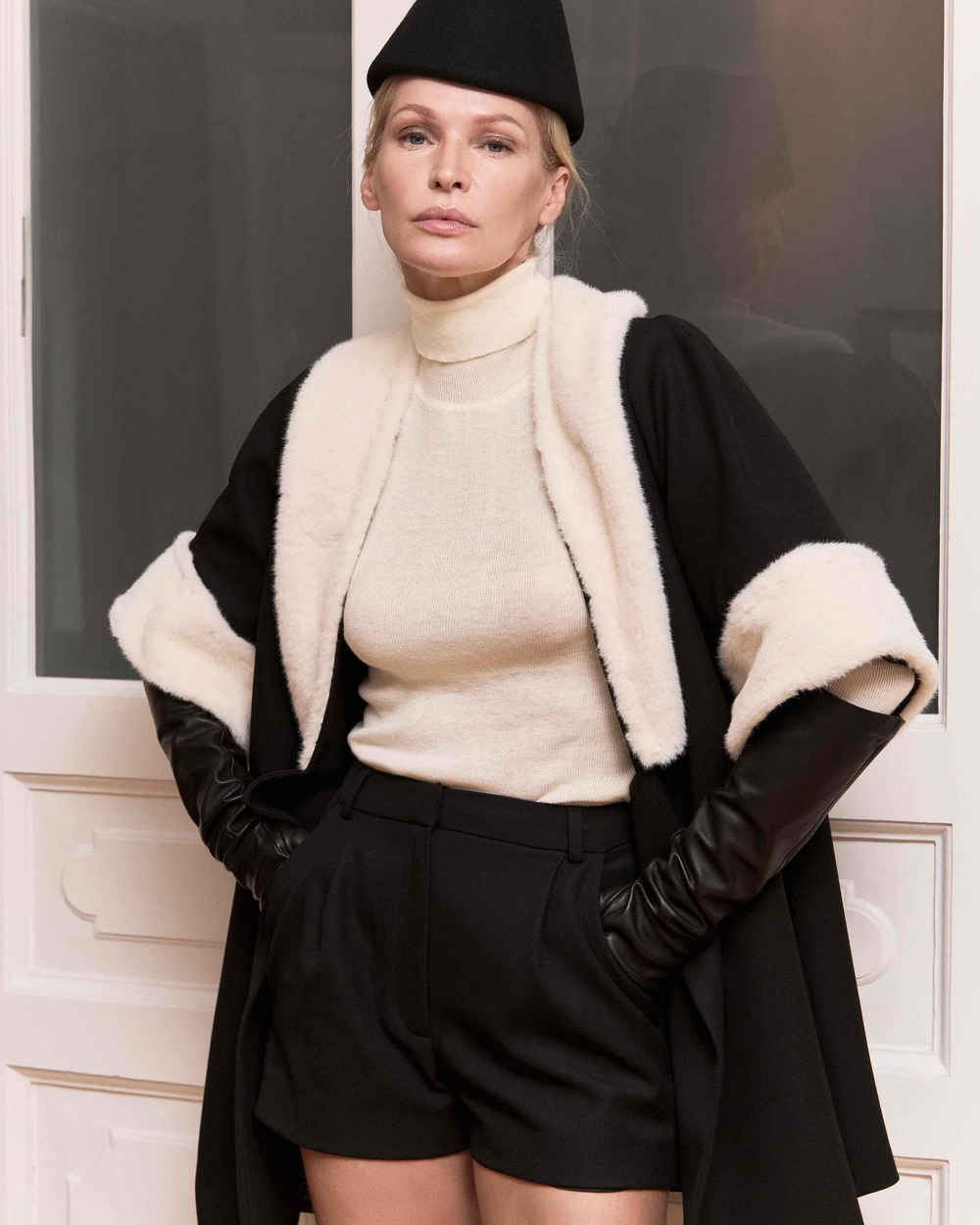 Шорты из костюмной ткани