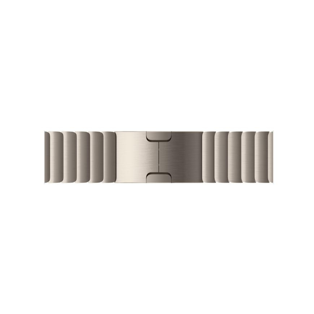 Стальной блочный браслет Apple Link Bracelet, светлый, для Apple Watch 38, 40, 41 и 42 мм Браслет из нержавеющей стали марки AISI 316L с застёжкой-бабочкой