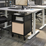 Письменный стол  - IKEA RODULF /РОДУЛЬФ  ИКЕА, 140х80 см, белый/серый