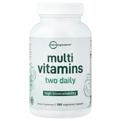 Micro Ingredients, мультивитамины, высокая биодоступность, 180 вегетарианских капсул