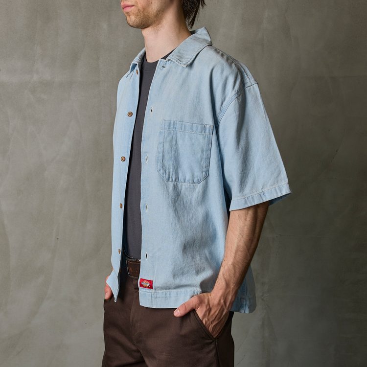 Рубашка мужская Dickies Short Sleeve Denim Shirt 
