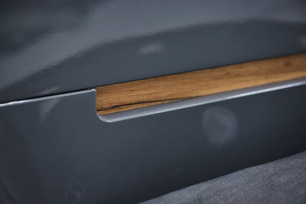 Коллекция Стокгольм Шкаф 3х створчатый Серый Графит/Графит Глянец (Набор)