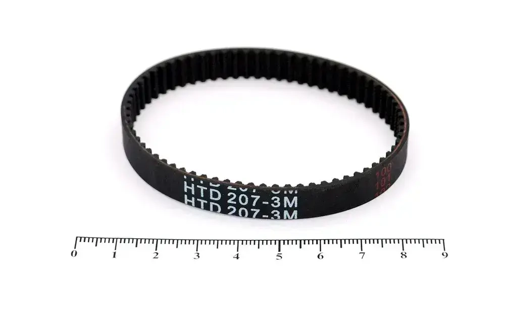 2шт. Ремень для шредера HTD 207 3M 9 мм, уничтожителей офисной бумаги