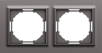 Рамка 2-я,  Wave матовый титан,  серия A07