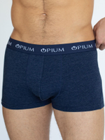Классические удобные облегающие боксеры (Размер: M) (Цвет: темно-синий)