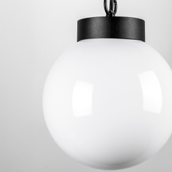 373110 Светильник BOLLA 1x10W (led) E27 ЧЕРНЫЙ IP65/IP44