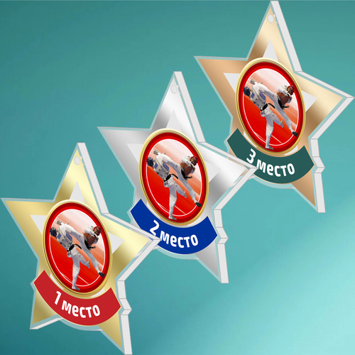 Акриловая медаль Тхэквондо 1724