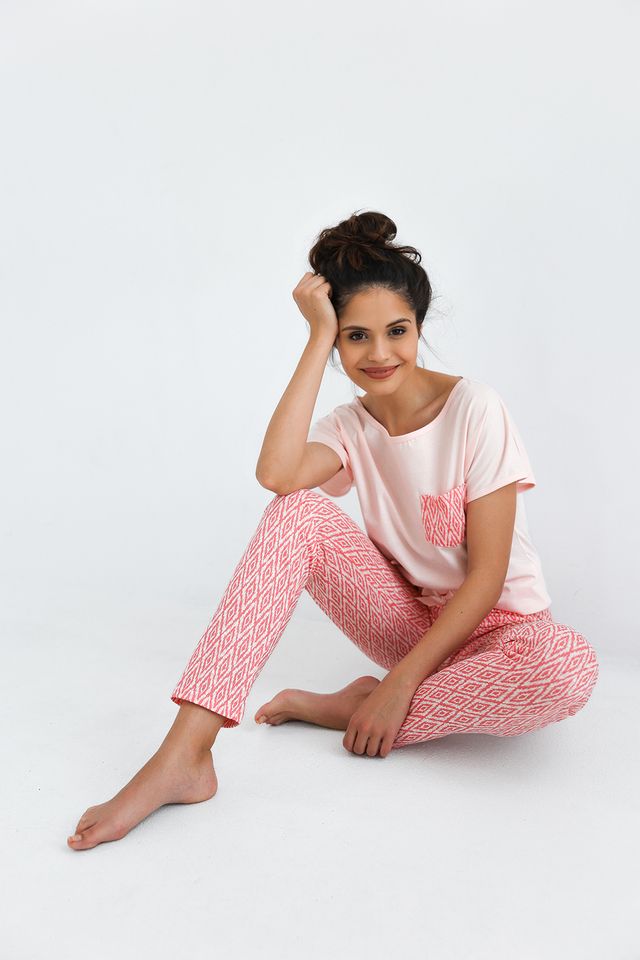 Пижама с геометрическим принтом Carlotta