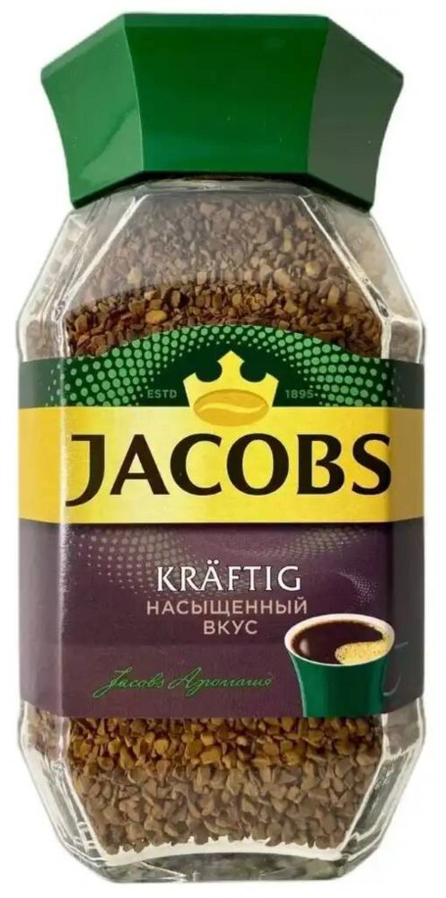 Кофе растворимый Jacobs Krafting стеклянная банка 190 г