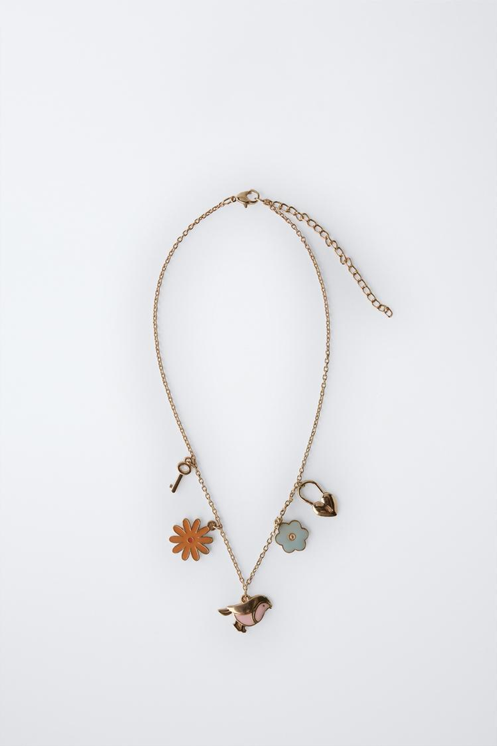 ZARA КОЛЬЕ С ПОДВЕСКАМИ, ЗОЛОТОЙ