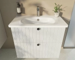Тумба с раковиной VitrA Root Groove 69415 60 матовый белый