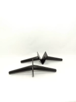 Ножки мебельные черные Штык Косой 150мм/4шт