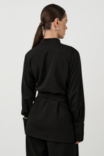 Рубашка с драпировкой