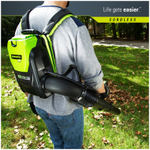 Воздуходувка ранцевая аккумуляторная GREENWORKS GD60BPB 60В,225км/ч,б/щ,без АКБ и ЗУ (2402307)