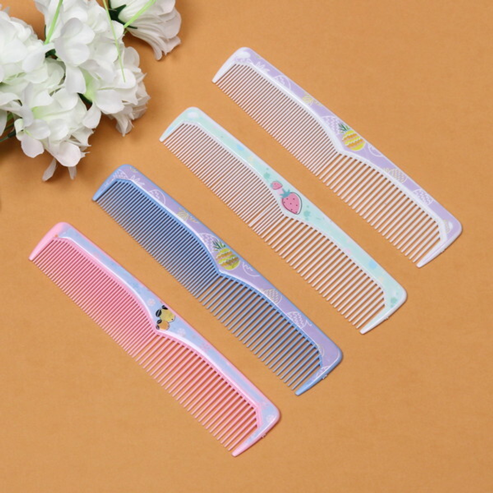 Расческа комбинированная «Fashion hair - Эдванс», микс 4 цвета, 22*4,5см